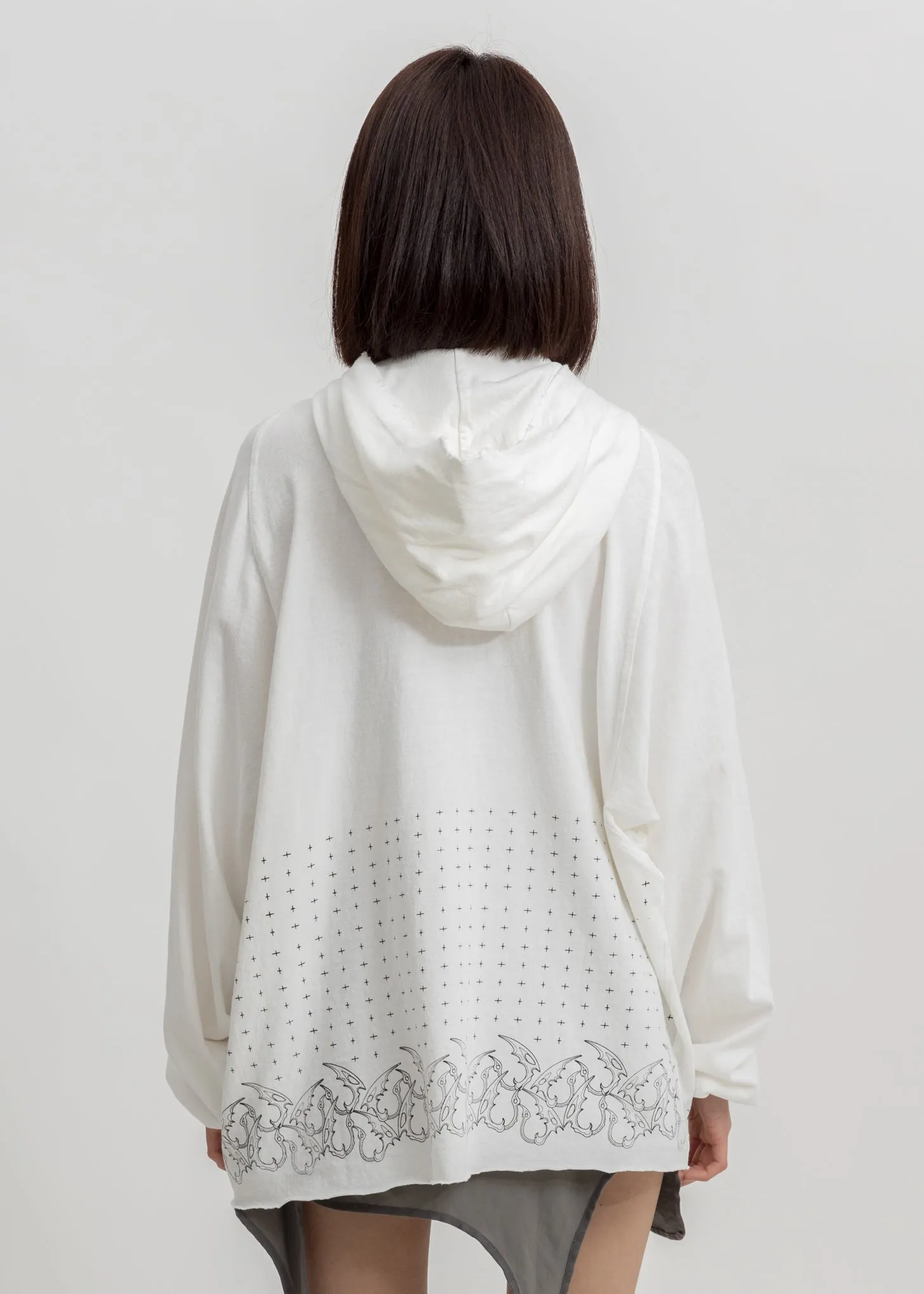 White Chained Hoodie