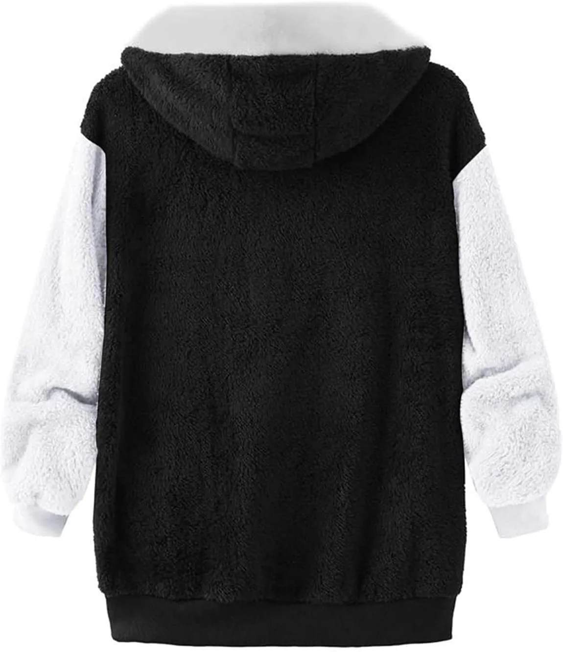 Winter Coat Women With Hood,Womens Oversized Fuzzy Fleece Jacket Full Zip Up Hoodie 2024 Winter Warm Sherpa Jackets